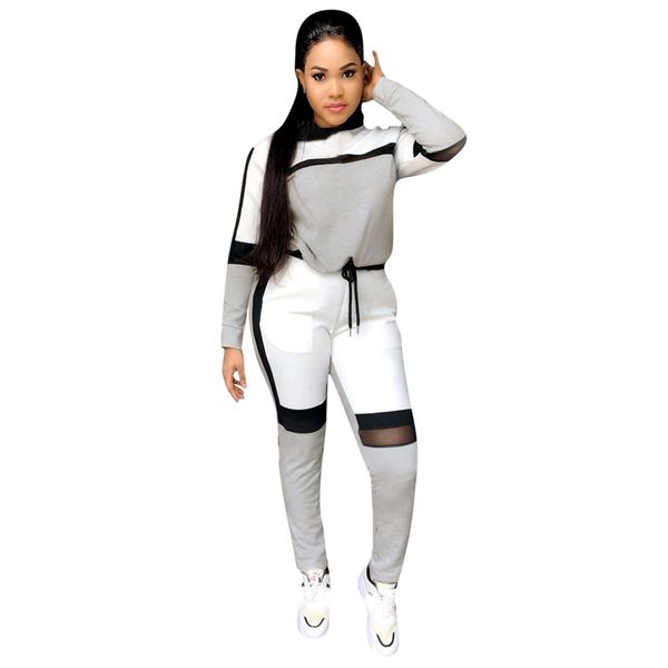 

summer women's set short sleeve sports suit patchwork o-neck t-shirt+pant 2 piece set tracksuit for women sweat suit#g3, White;black