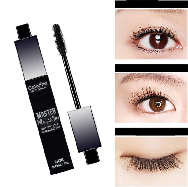 

curling mascara 4d silk fiber eyelash mascara eyelash extension lengthening volume waterproof cosmetic with high quality