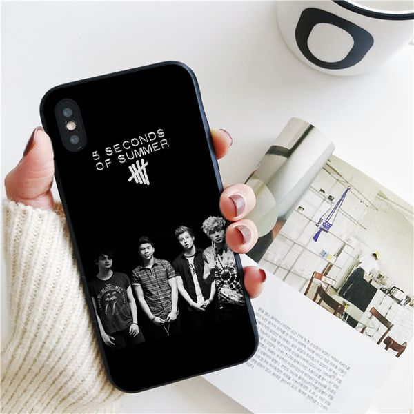 

coque black 5sos cover for iphone 11 pro xs max xr case for iphone 8 7 6s plus 5s se 5 case soft silicone cover.