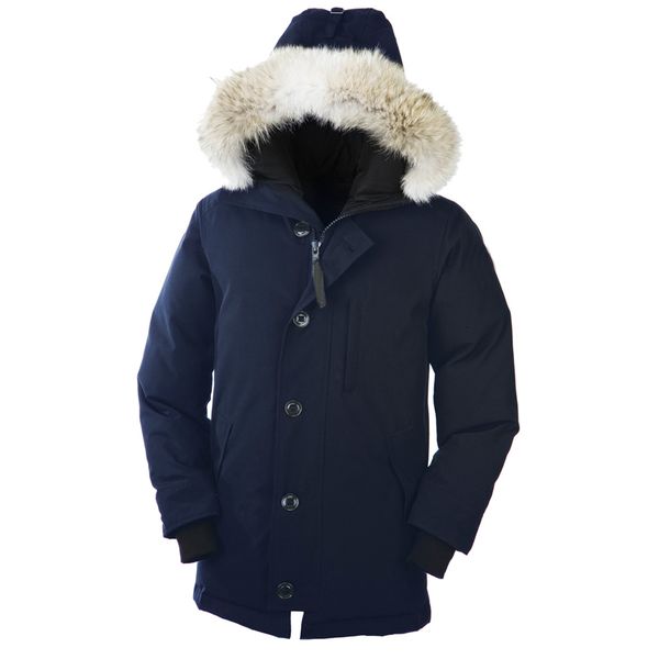 

canada goose donw jacket raccoon fur winter вниз parka homme дизайнер куртки cg верхняя одежда с капюшоном fourrure манто канада пуховик пал, Black