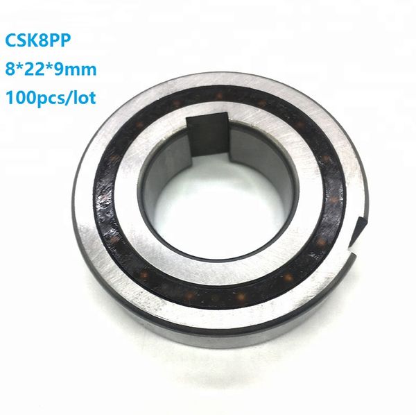 100 pcs CSK8PP 8mm One Way Rolamento de Embreagem Com dupla chaveta 8x22x9mm Sprag Freewheel Backstop Rolamento 8 * 22 * ​​9mm