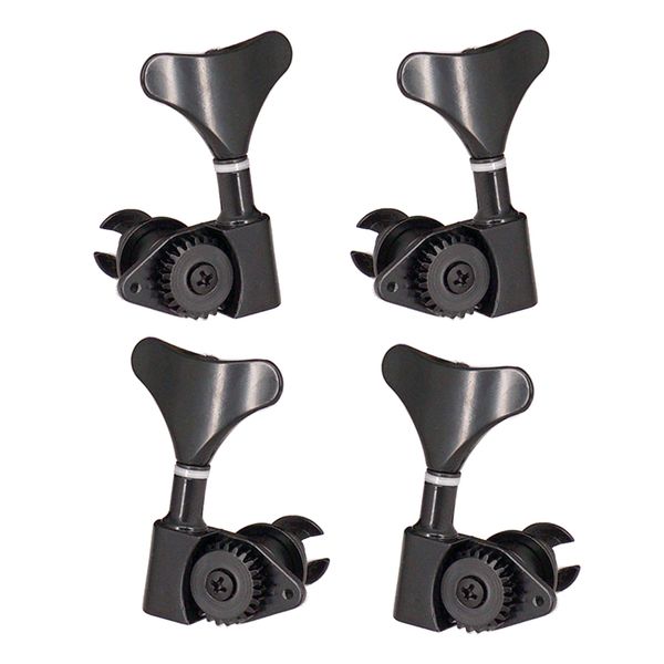 

4pcs 2R 2L Bass Tuners Machine Heads Tuning Pegs (Black