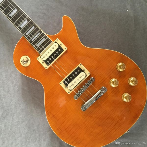 

electric guitar flame maple 6 string guitars guitarra