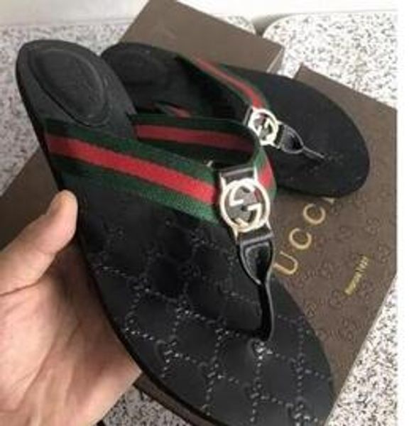 

2019 italy brand classic causal slippers girls tian/blooms print slide sandals outdoor beach flip flops, Black