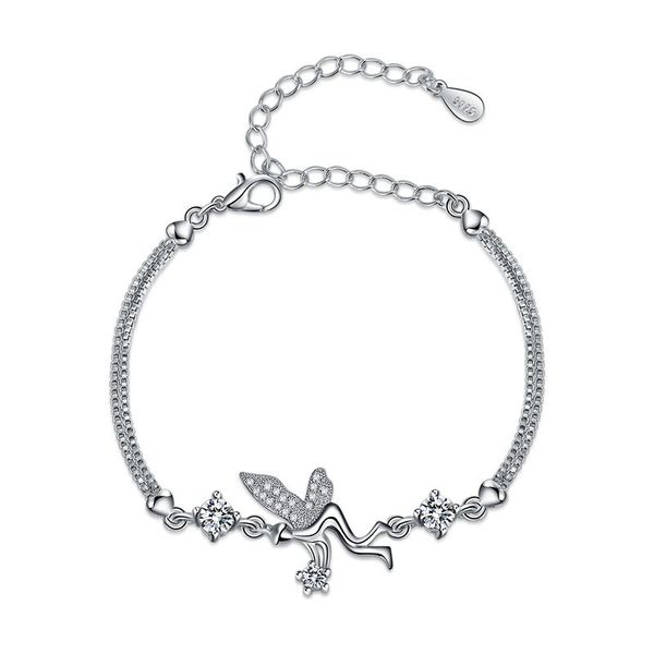 

european and american popular angel wing bracelet, Golden;silver