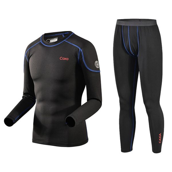 

winter outdoor sport thermal underwear men quick dry cycling clothing men for ski/riding/climbing/cycling base layers, Black;red