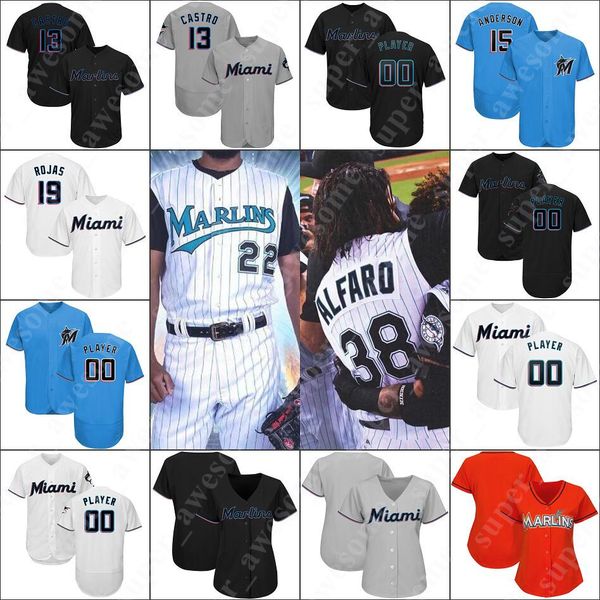 

Miami Trevor Richards Ryne Stanek Adam Conley Jarlin Garcia Tayron Guerrero Tyler Kinley Monte Harrison Robert Dugger Marlins Jersey