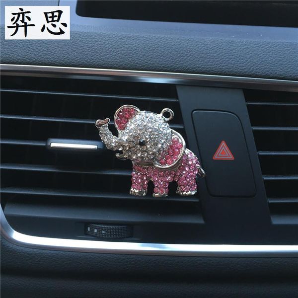 

exquisite lady car air freshener perfume cute rhinestone metal elephant car perfume rhinestone elephant styling ornament