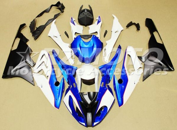 

injection mold new abs motorcycle full fairings kit fit for bmw s1000rr 2015 2016 15 16 hp4 body set blue white glossy