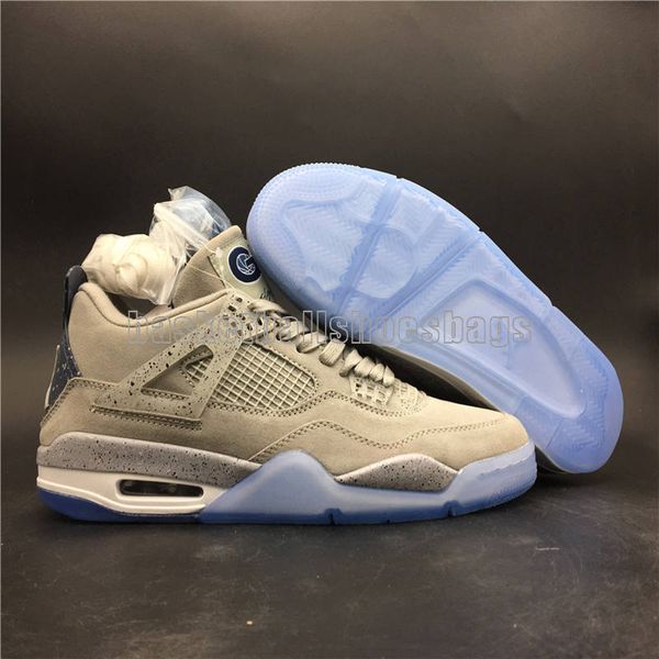 

4s new color grey basketball jumpman 4 men sneaker 1:1 original shoes factory outlet iv basketball sneakers with box 1