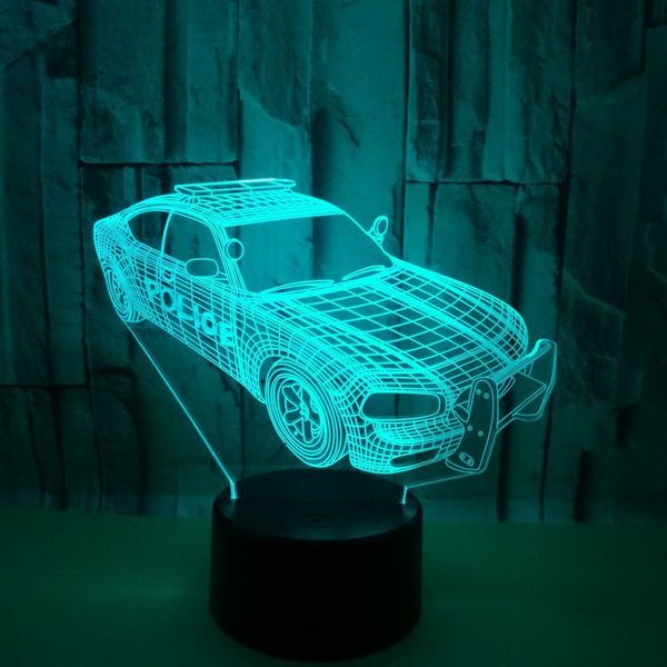 

3d оригинальность видение маленький ночник автомобильный 3d трехмерная настольная лампа внешняя торговля тепло продавать оригинальность usb