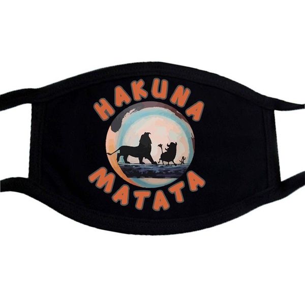 

the lion kings cartoon hip hop mouth-muffle masks washable harajuku face mask dust proof black keep warm harajuku mask kckop