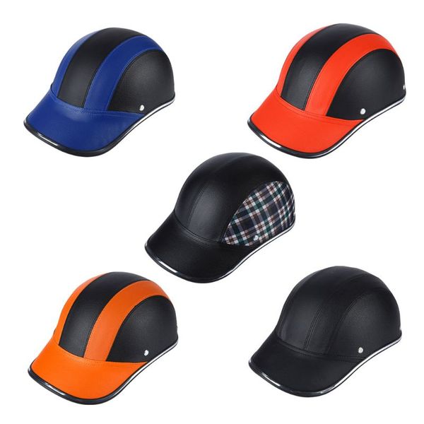 

portable motorcycle bike scooter helmet baseball cap abs half face safety hat