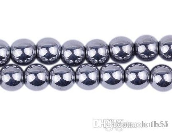 

8mm 10mm 200pcs/lot high power hematite round bead beads crystal diy v424 g94