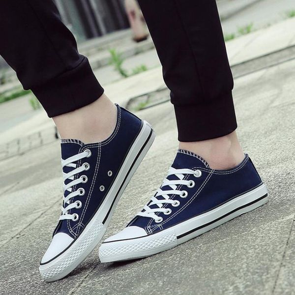 

2018 spring summer canvas shoes men sneakers low black shoes mens casual male brand fashion classic lightweight unisex