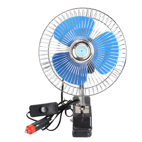 

12v mini electric car air conditioner fan portable vehicle car fan cooling low noise summer auto truck oscillating new