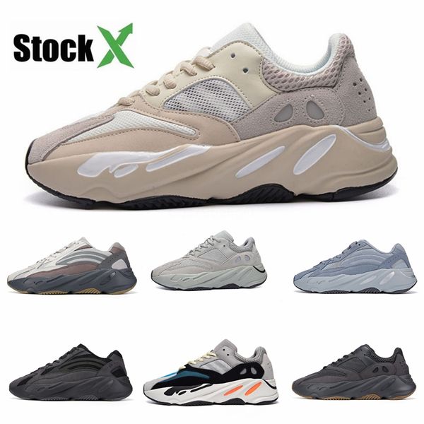 

wave runner 700 kanye west glow in dark reflective line new running shoes size 36-46 with bottom and material #dsk655