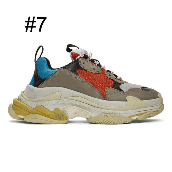 

clearance luxury multi triple s gym red blue men women designer platform shoes black white comfortable lace-up casual sneaker