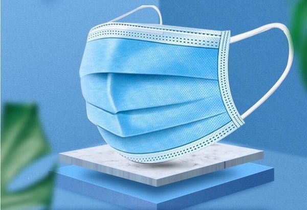 

dhl ship in stockhood mask shipping 50 1pcs blue earloop face mouth facial masks masknon woven dust marks 5p4z