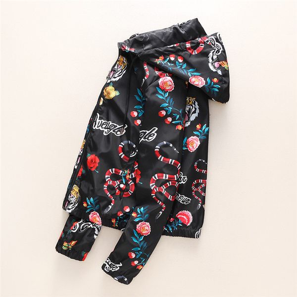 

mens designer jackets 2019 new fashion jacket animal letter pattern windbreaker long sleeve men's fashion clothes plus asian size m-3xl, Black;brown