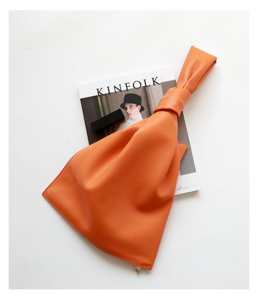 

2020 soft leather women samll handbags fashionable ins irregular wrist purses clutch bag bolsa chic