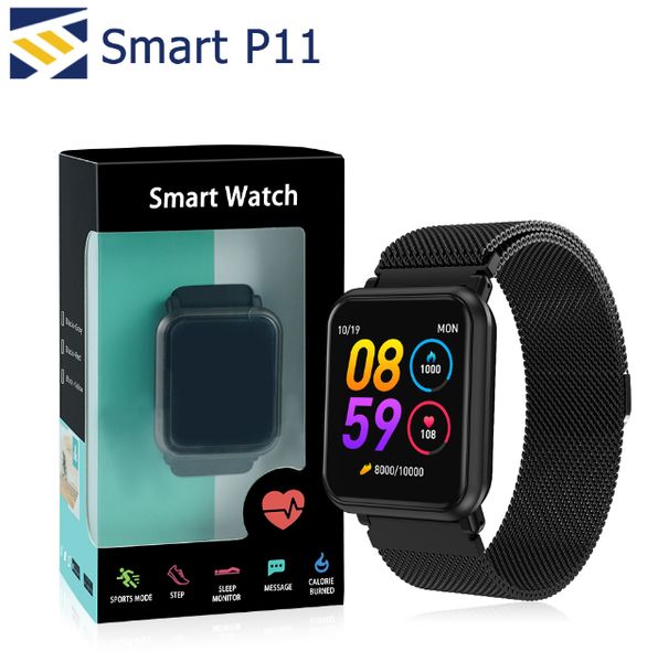 

P11 mart bracelet martwatch waterproof heart rate blood pre ure monitor port bracelet fitne tracker band alarm clock