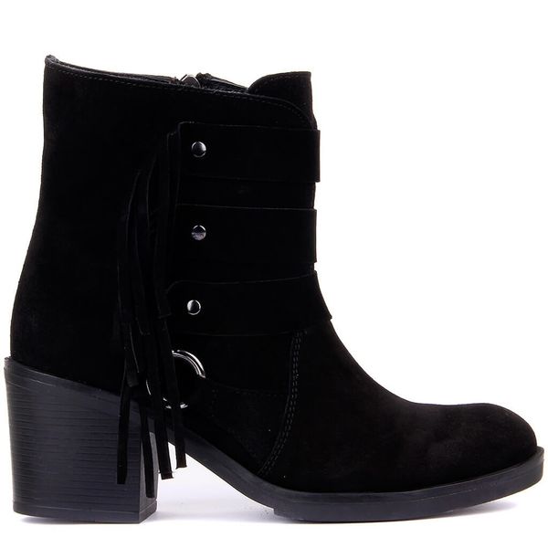 

sail-lakers black suede fringe women boots