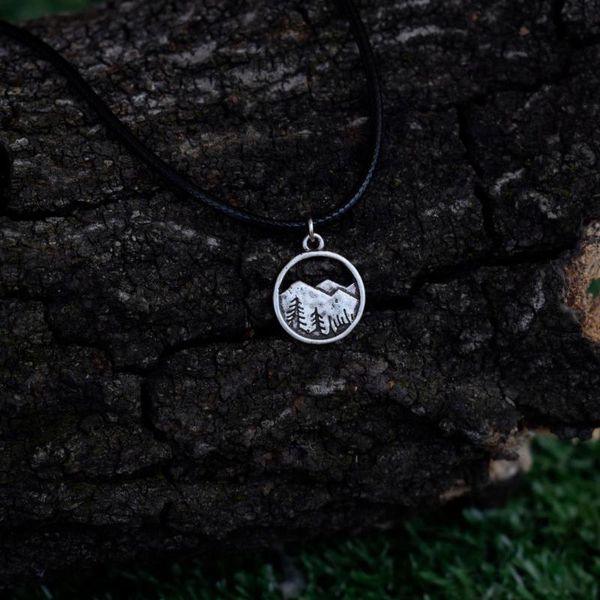 

sanlan mountain necklace wanderlust jewelry, Silver