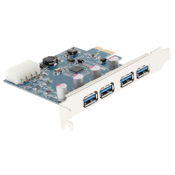 

настольный компьютер pci-e до 4-х портовый usb3.0 контроллер расширения riser card adapter 5gbps