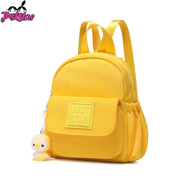 

just star ladies nylon backpack casual small tassel duck fashion women's backpack