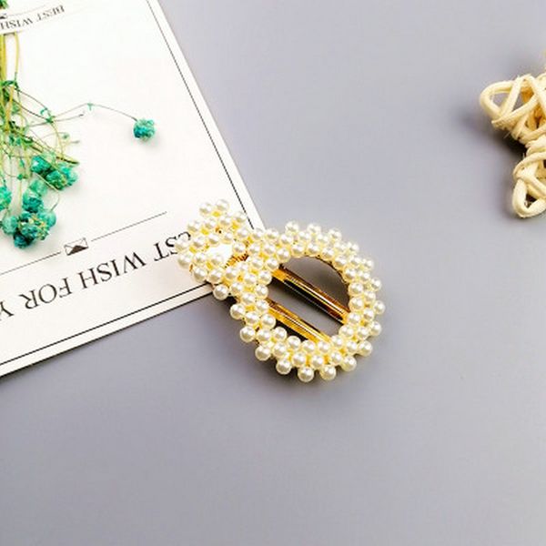 

корейский перл клип slide барретт hairclip шпильки pearl white rose gold hair molletta perlato oro cerle, Black;brown