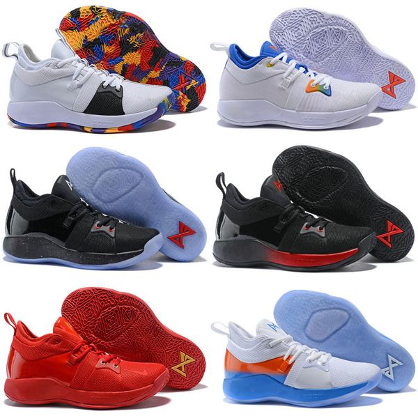 

paul george 2 casual basketball shoes for men s pg2 black white red blue yellow brown pg 2s sports sneakers 40-46