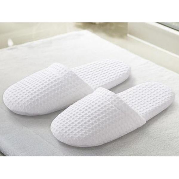 

jhd-5 pairs closed toe white slippers-suitable for most men and women, suitable for spas, party guests, restaurants and travel, Black