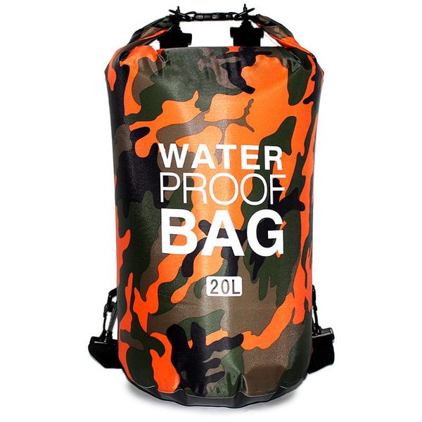 

new waterproof swimming bag dry sack camouflage colors fishing boating kayaking storage drifting rafting bag 2l 10l 20l 30l