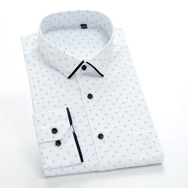 

cotton flower factory new fashion men long sleeve dress shirts extra large high qualtiy plus size 42 43 44 45 46 47 48 49 50, White;black
