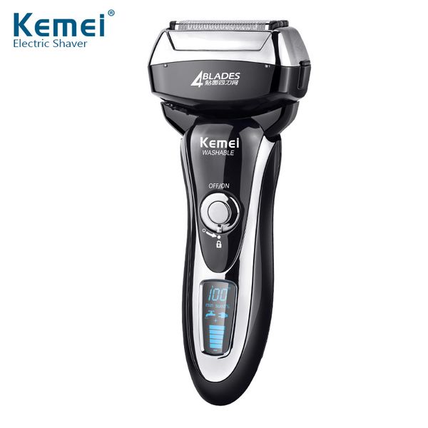 

electric shaver 4d triple floating blade heads 1.5h fast charging whole body washing 110-240v reciprocating electric razor d43