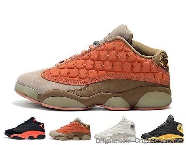 

13 13s cap and gown mens basketball shoes atmosphere grey terracotta blush chicago cat black infrared flints bred dmp women sneaker us5.5-13