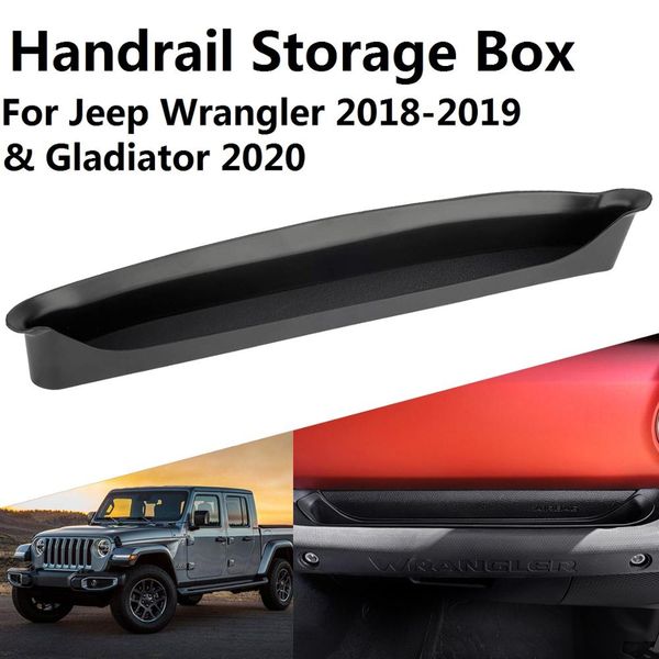 

car handrail storage box for wrangler jl 2018 2019 gladiator jt 2020 co-pilot console box wrangler jl accessories