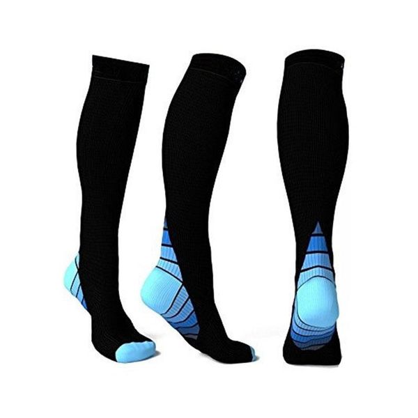 

compression anti-friction socks women men outdoors sport socks breathable contoured socks for unisex, Black