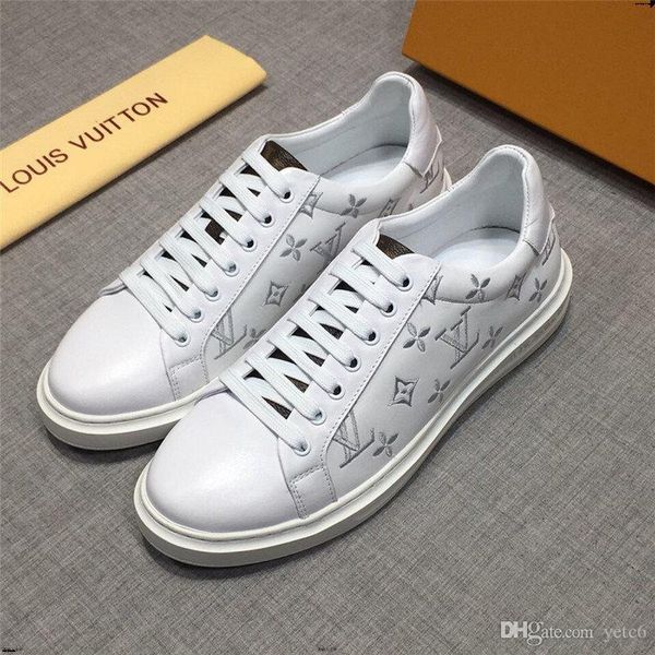 

21ff 2020 spring новая мода повседневная студенты белый совет shoes men тенденция дышащая туфли кружева кроссовки zapatos hombre 39-44 yeye8, Black