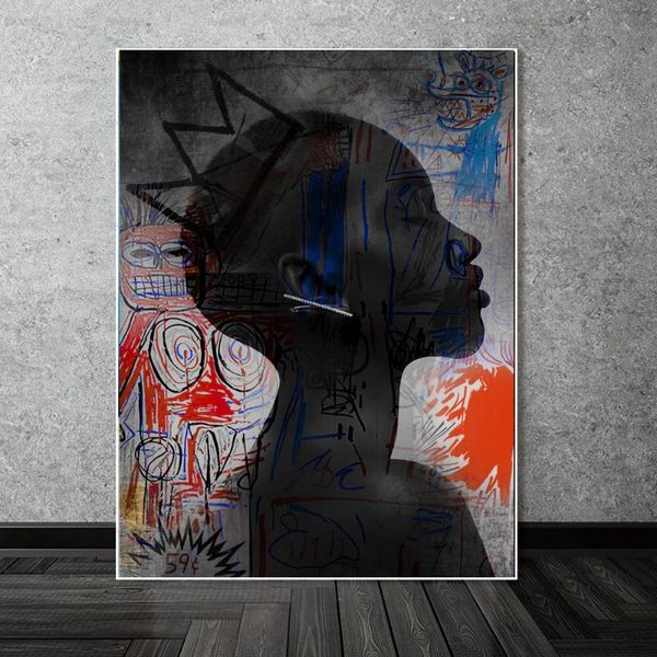 

african art black woman oil painting graffiti canvas cuadros posters prints scandinavian wall canvas art picture for living room