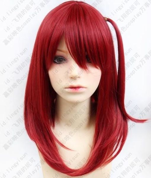 

magi the labyrinth of magic morgiana wine red cosplay wig, Black