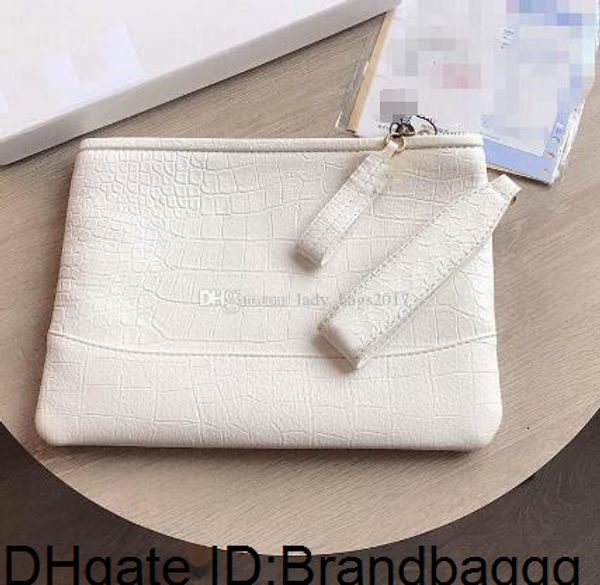 

2020 new women handbags crocodile grain card holder zipper wristband travel case purse wallet men real leather passport bag clutch
