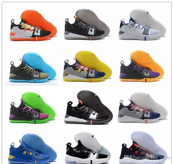 

New kobe ad react exodu derozan black ilver purple pink ba ketball hoe kb men trainer port neaker ize7 12, Black;green
