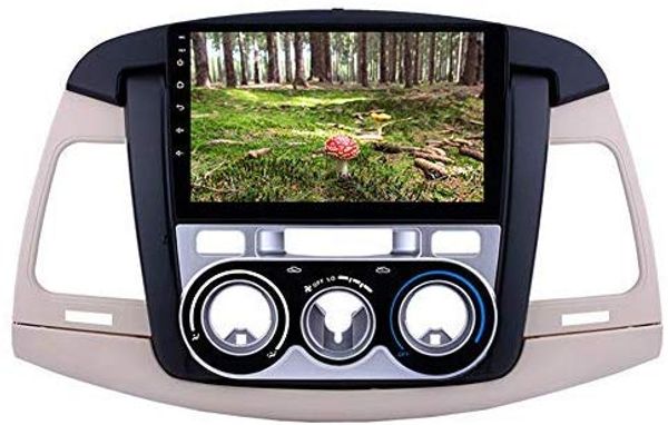 

android 9.0 9 inch touchscreen car gps navigation radio for 2007-2011 toyota innova manual a/c with bluetooth usb wifi