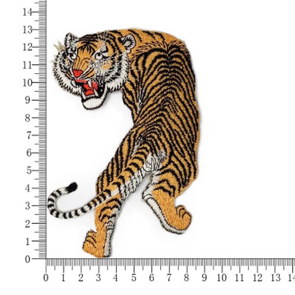 

30pcs ing tiger embroidery 3d badge patch military armband velcro back side tactical patches, Black