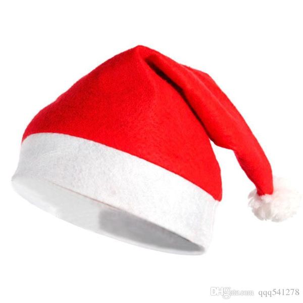 

classical plush fabric christmas hat (red