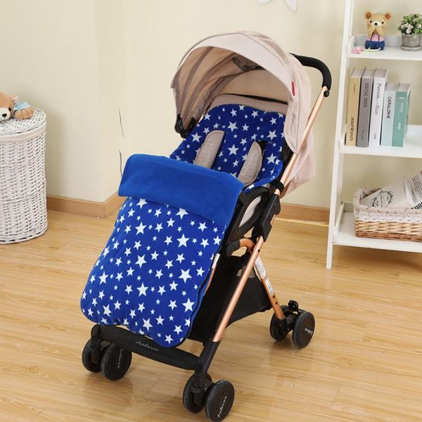 

baby stroller accessories winter warm windproof baby infant stroller sleeping bag star thick cotton foot cover durable oxford
