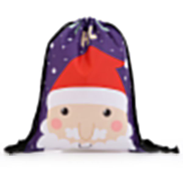 

backpack bags fashion women mini drawstring christmas backpack 3d printing travel softback bags men drawstring bag female new
