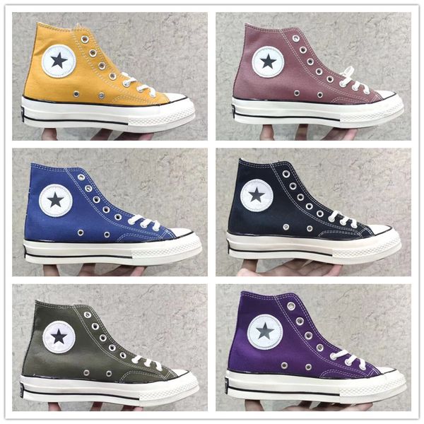 

2019 Chucks 1970-ые Низкие Высокие Мужчины Женщины Повседневная Обувь Холстины Оливково